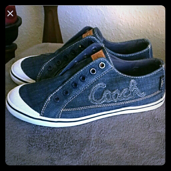 coach denim shoes